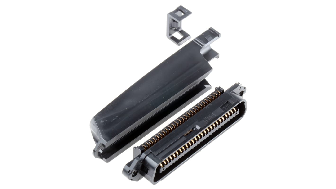 TE Connectivity 50-Way IDC Connector Plug for Cable Mount, 2-Row