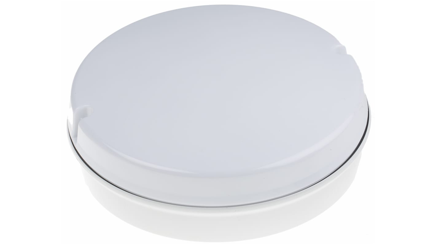 RS PRO Round Fluorescent Bulkhead Light, 28 W, 240 V ac, Lamp Supplied, IP65