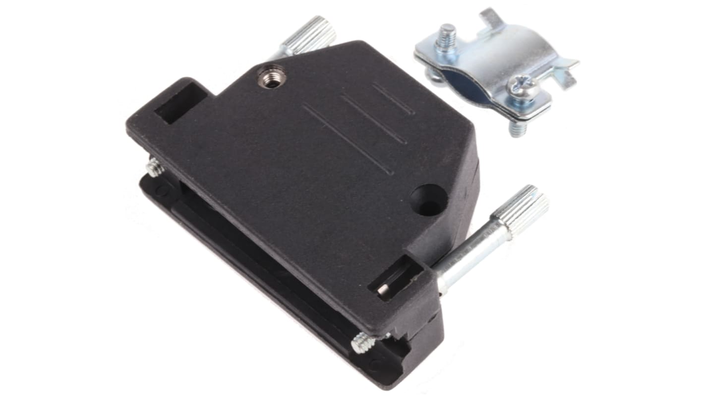 MH Connectors 25针D-Sub外壳, ABS壳体, 直向, B尺寸, 黑色, MHED系列