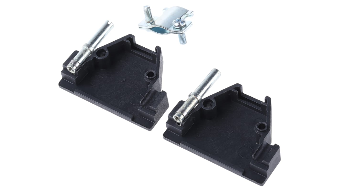 MH Connectors MHED Series ABS D Sub Backshell, 15 Way, Strain Relief