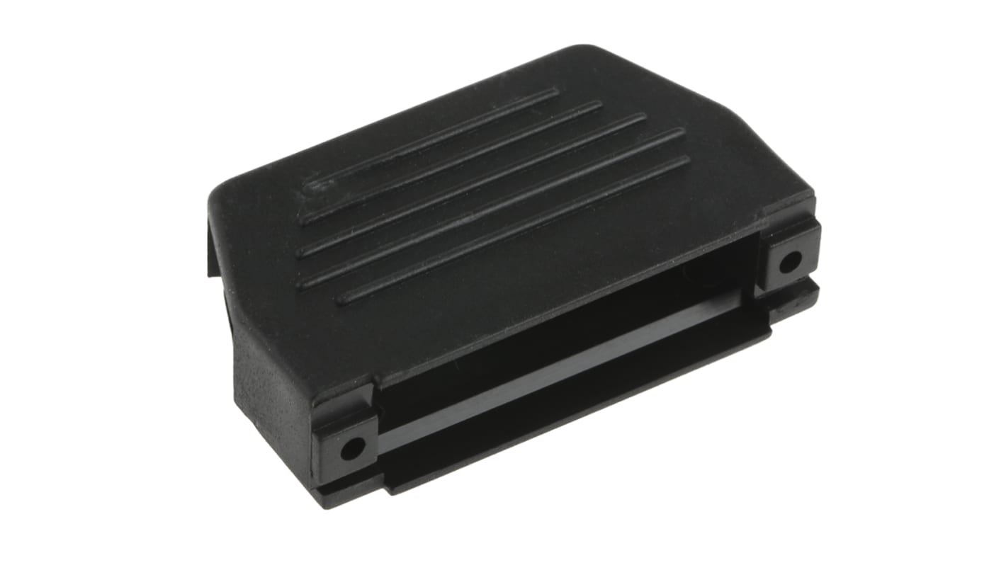 MH Connectors 25针D-Sub外壳, 热塑性塑料壳体, 斜角，直向, B尺寸, 黑色, MHED系列
