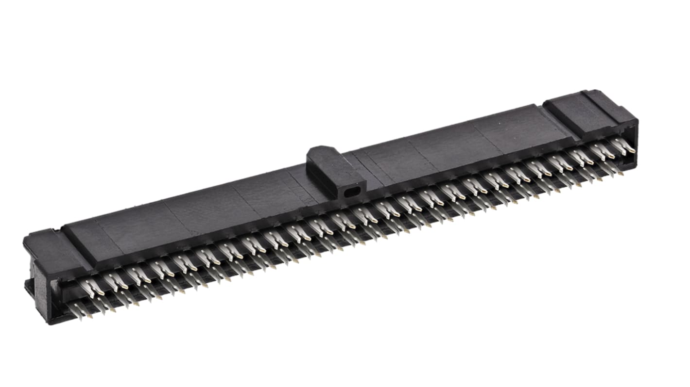 TE Connectivity IDC连接器, 母座, 50p, 2.54mm间距, 2排, 电缆安装, IDC端接, 直角, AMP-LATCH Novo系列