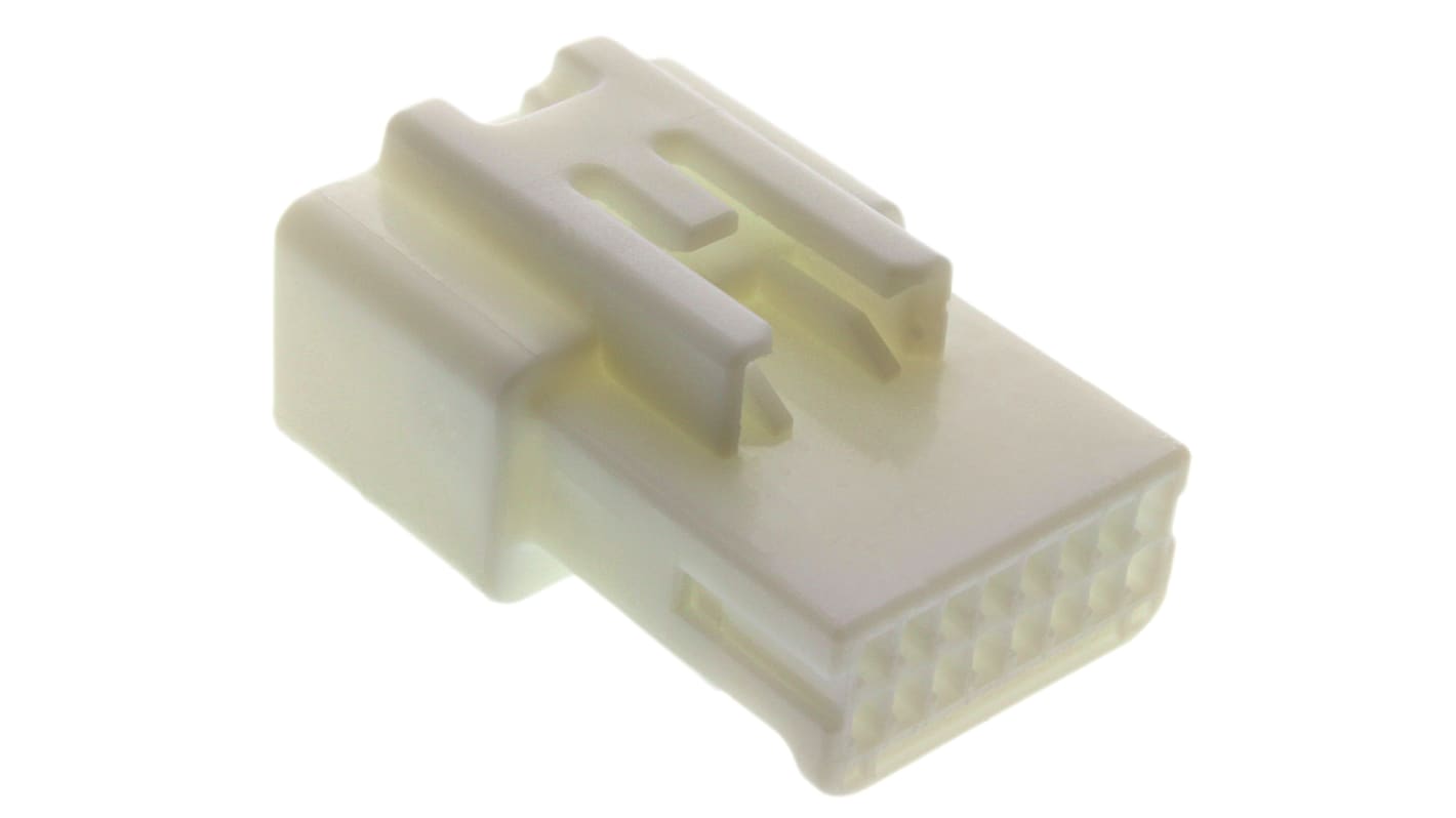 TE Connectivity, TH 025 Automotive Connector Socket Natural Cable Mount 16 Way 1376106-1