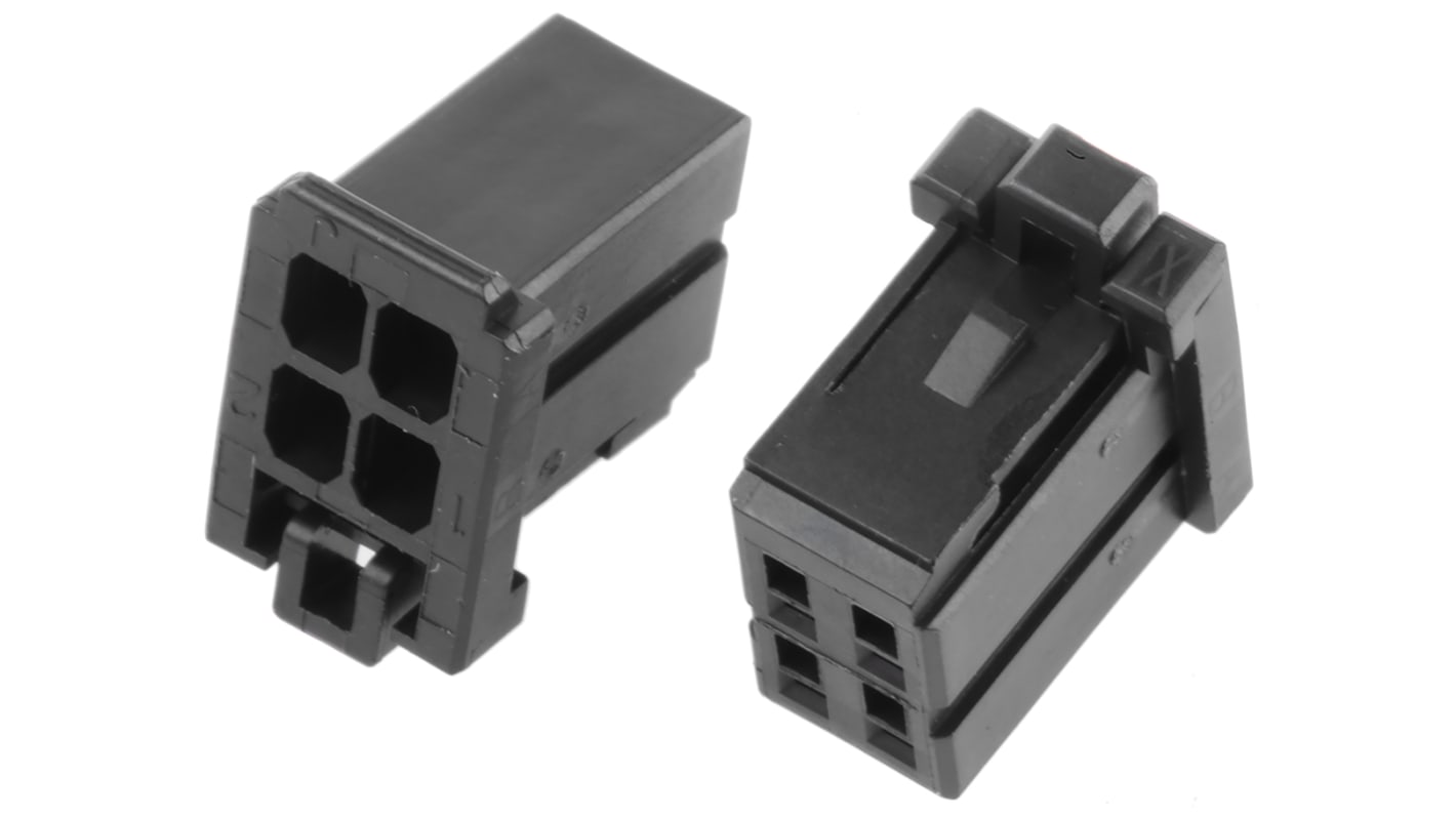 TE Connectivity, Dynamic 1000 Female Connector Housing, 2.5mm Pitch, 4 Way, 2 Row