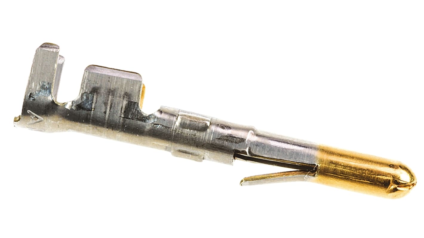 TE Connectivity Commercial MATE-N-LOK Series Male Crimp Terminal, 20AWG Min, 14AWG Max