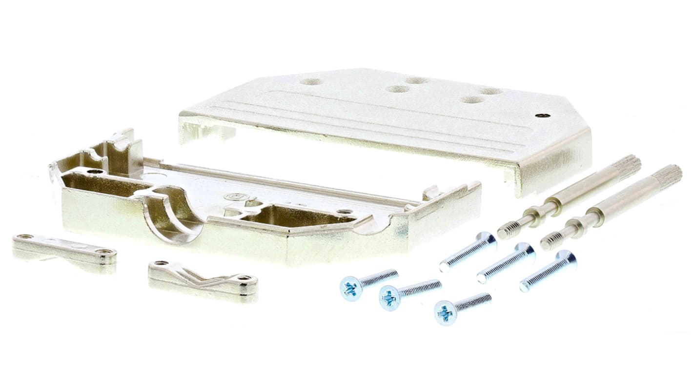 MH Connectors MHDTZI Series Zinc D Sub Backshell, 37 Way, Strain Relief