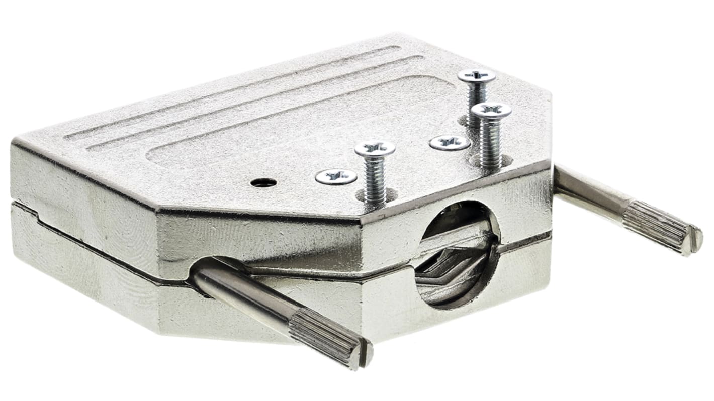 MH Connectors MHDTZI Series Zinc D Sub Backshell, 25 Way, Strain Relief