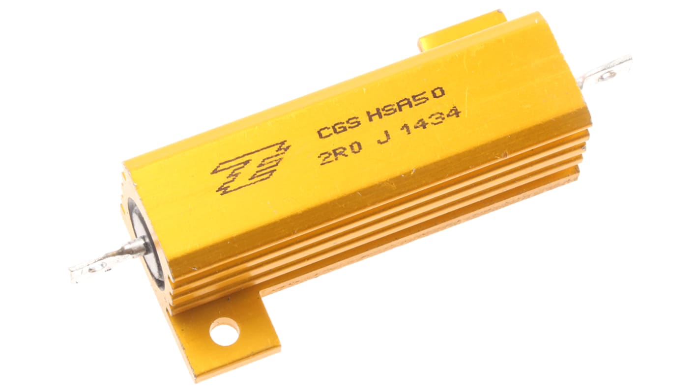 Resistenza per montaggio su telaio TE Connectivity, 2Ω, 50W, ±5%