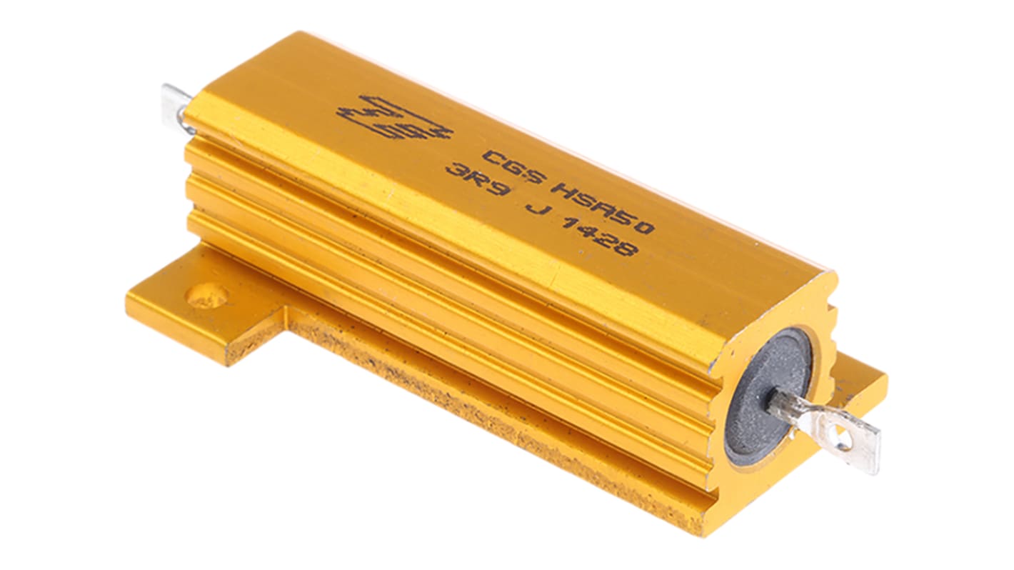Resistenza per montaggio su telaio TE Connectivity, 3.9Ω, 50W, ±5%