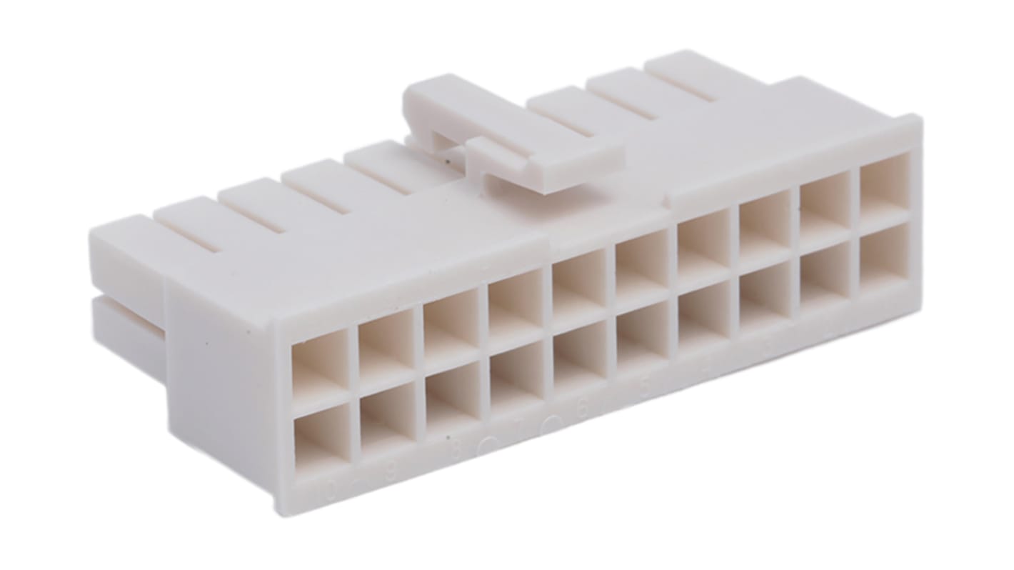 Molex, Mini-Fit Jr Female Connector Housing, 4.2mm Pitch, 20 Way, 2 Row