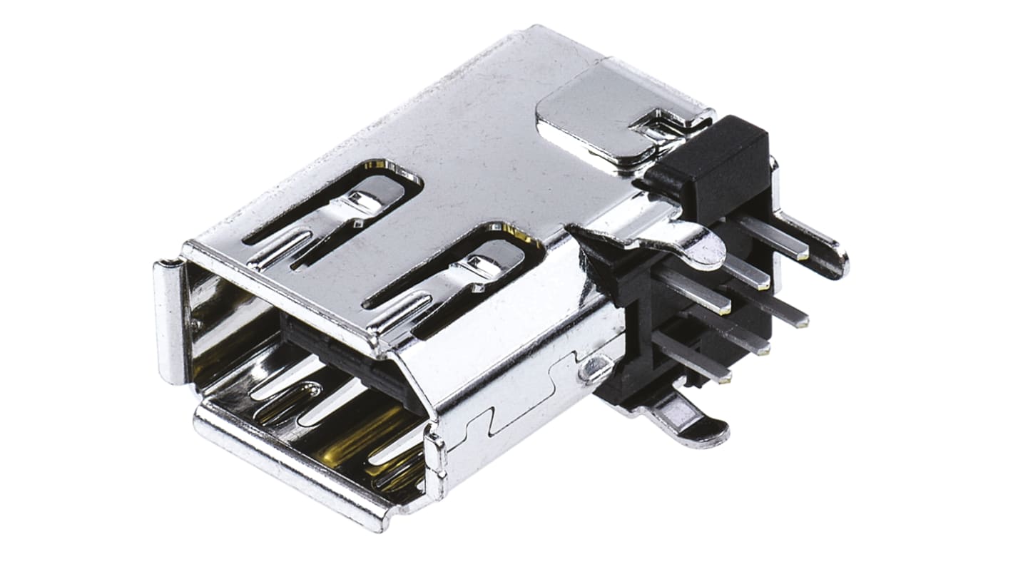 Molex, 53460 6 Way Right Angle Through Hole I/O Firewire Connector, Socket