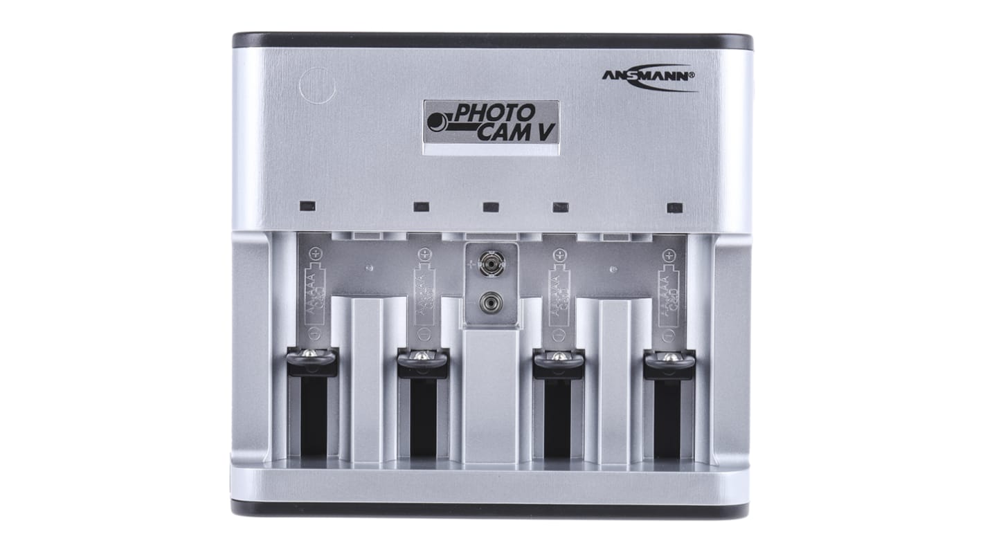 Cargador de batería NiCd, NiMH para pilas 9V, AA, AAA, C, D, enchufe EU, UK