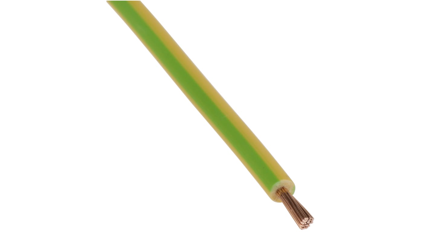 Lapp ÖLFLEX® H05Z-K 90° Series Green/Yellow 0.75 mm² Hook Up Wire, 18 AWG, 100m, 4725002