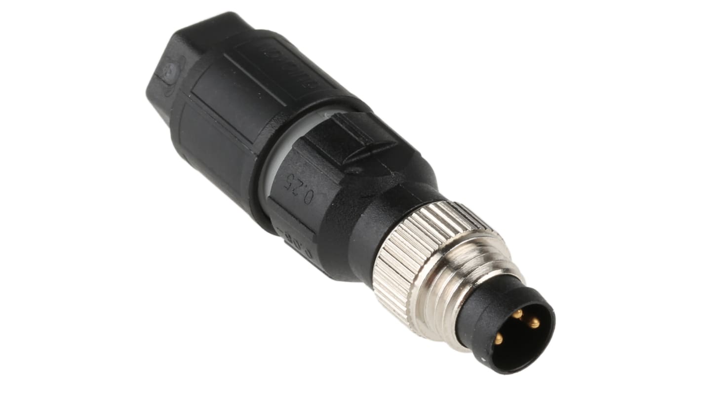 Phoenix Contact Circular Connector, 3 Contacts, M8 Connector, Plug, Male, IP65, IP67, 14 Series