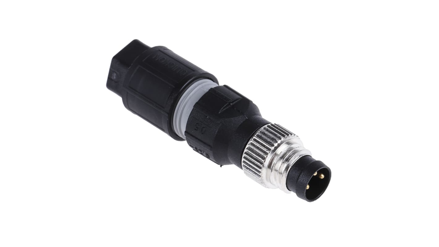 Conector circular Phoenix Contact macho serie SACC de 3 vías macho, IP67