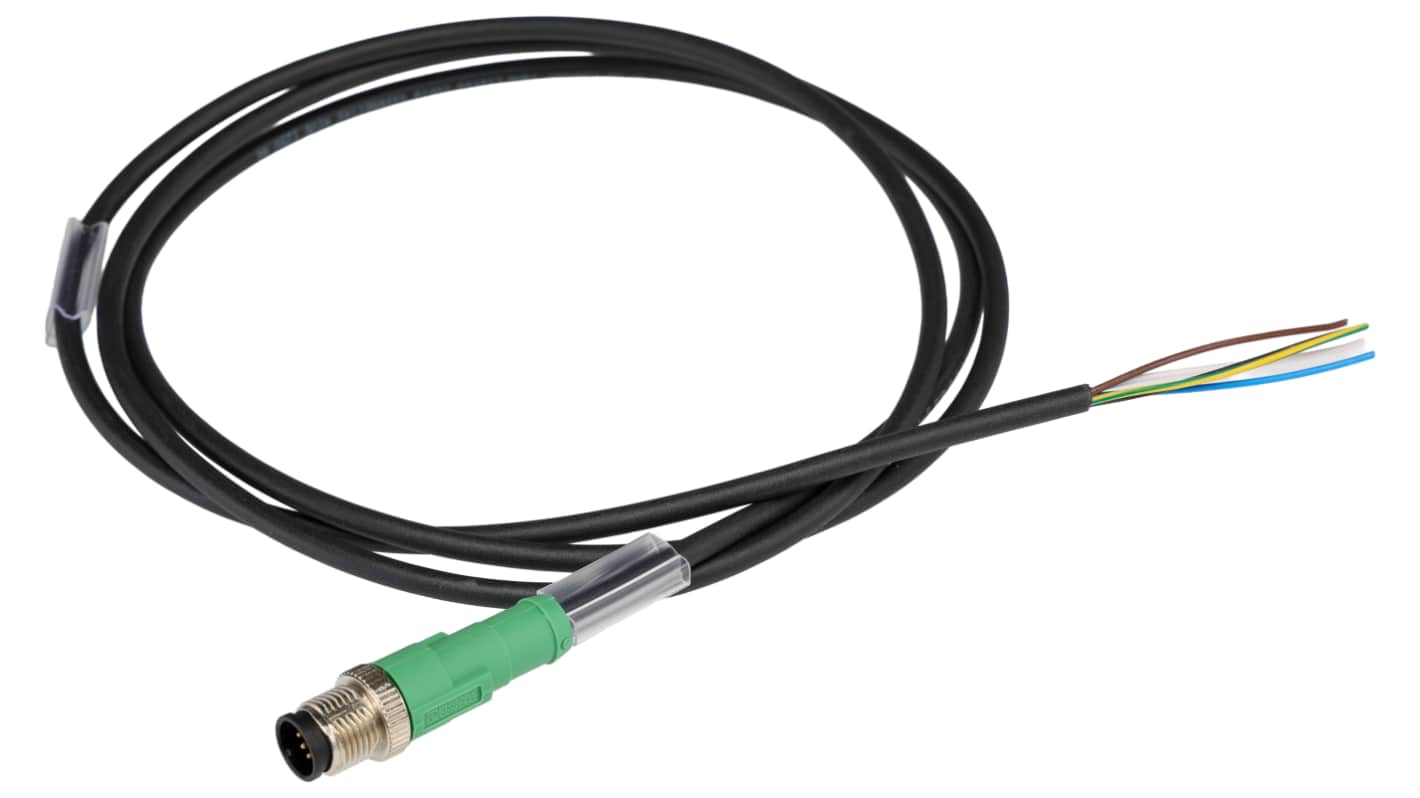 Phoenix Contact Male 5 way M12 to Sensor Actuator Cable, 1.5m