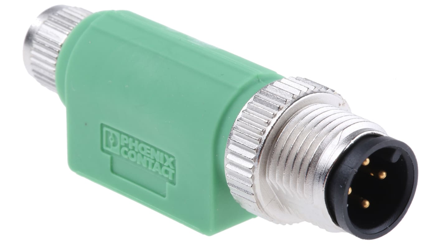 Phoenix Contact 4 Pole M12 Plug to 4 Pole M8 Socket Adapter