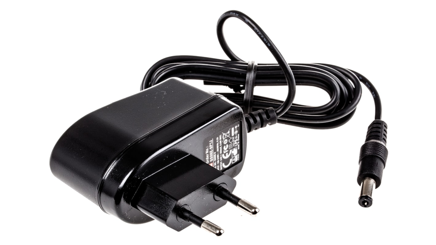 MEAN WELL 6W Plug-In AC/DC Adapter 24V dc Output, 250mA Output