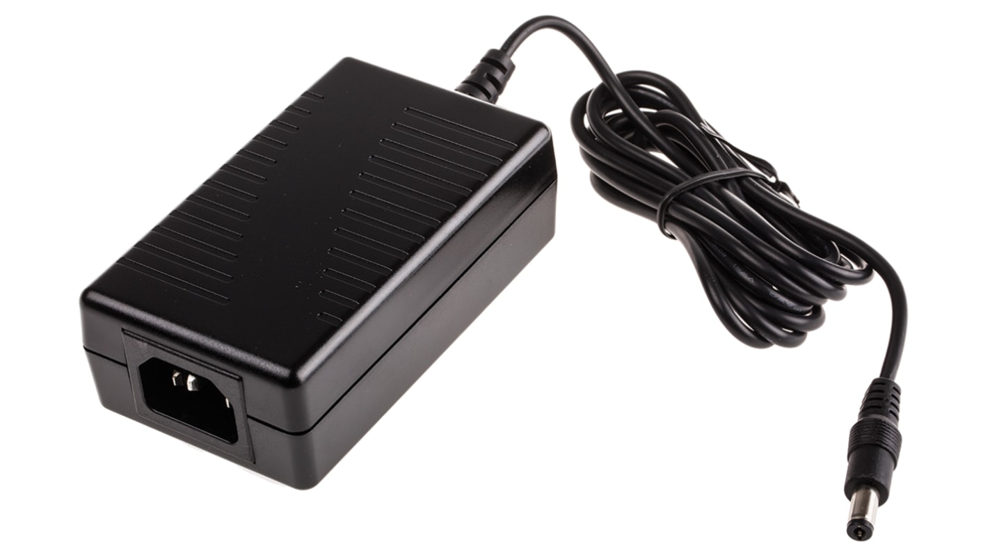 MEAN WELL Power Brick AC/DC Adapter 15V dc Output, 1A Output
