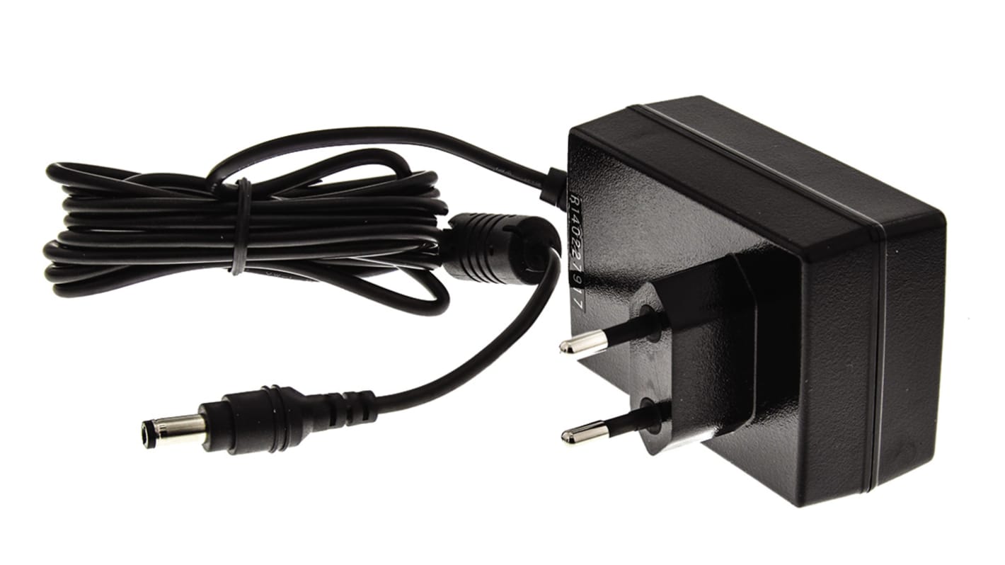 MEAN WELL 18W Plug In Power Supply 24V dc Output, 750mA Output