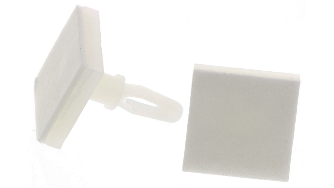 Essentra 背胶支撑柱 PCB支撑柱, 7.9mm主体高, 16.6mm总高, 尼龙制, 用于Φ3.18mmPCB孔, 12.7 x 12.7mm底座