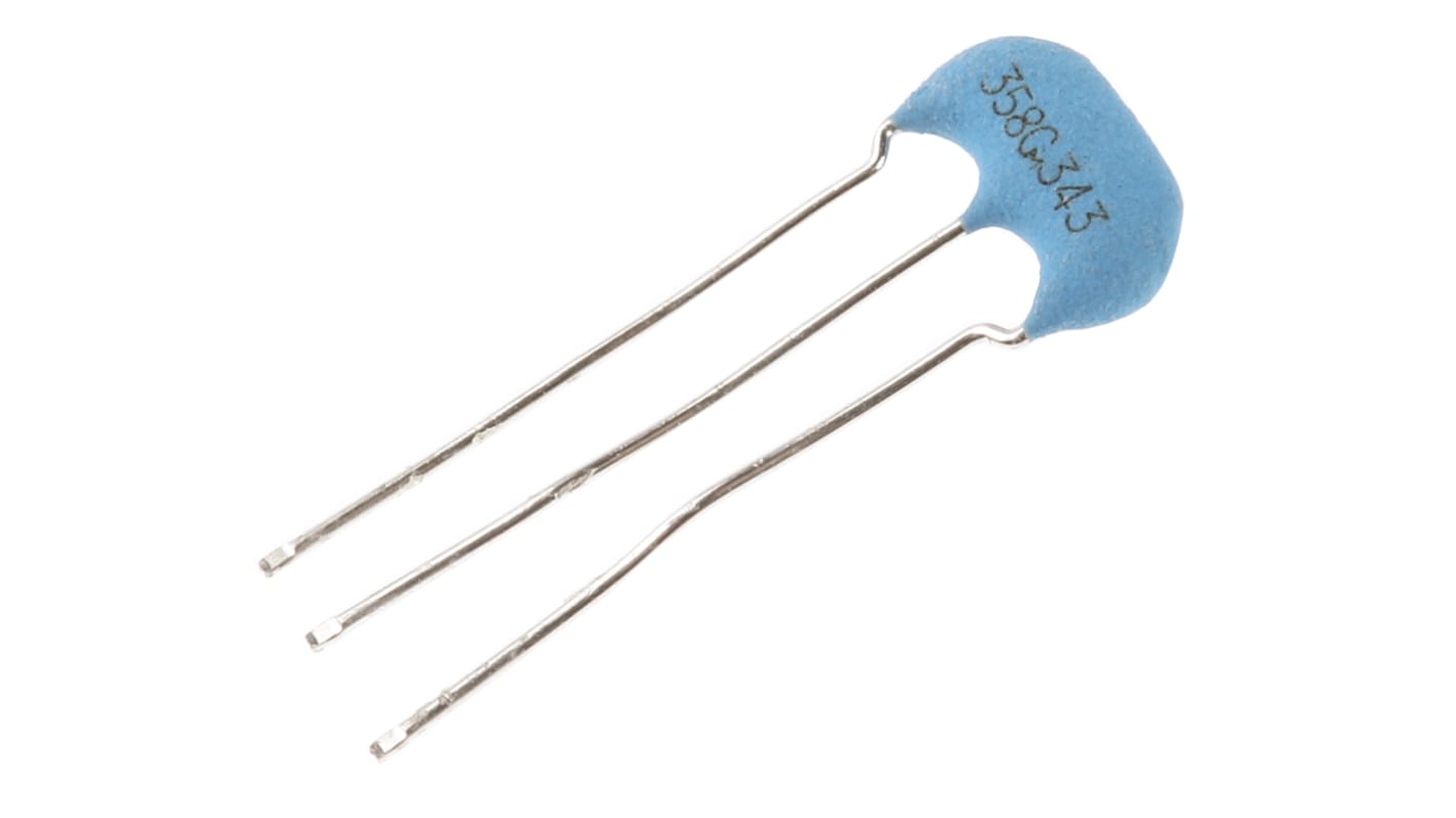 CSTLS3M58G53-B0 , Ceramic Resonator, 3.58MHz Shear 15pF, 3-Pin, 8 x 3 x 6mm