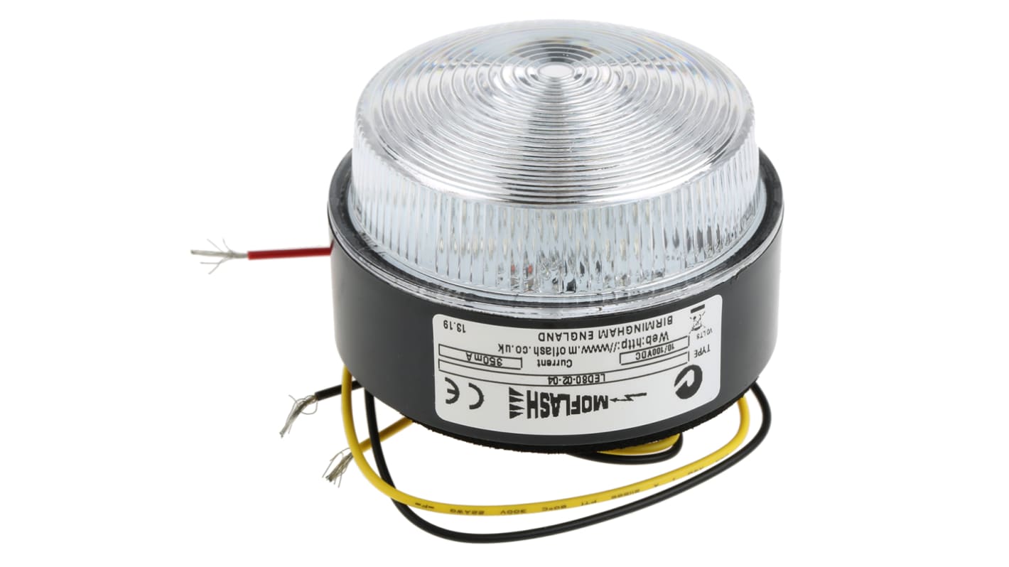 Segnalatore Lampeggiante, Fisso Moflash, LED, Verde, 10 → 100 V.