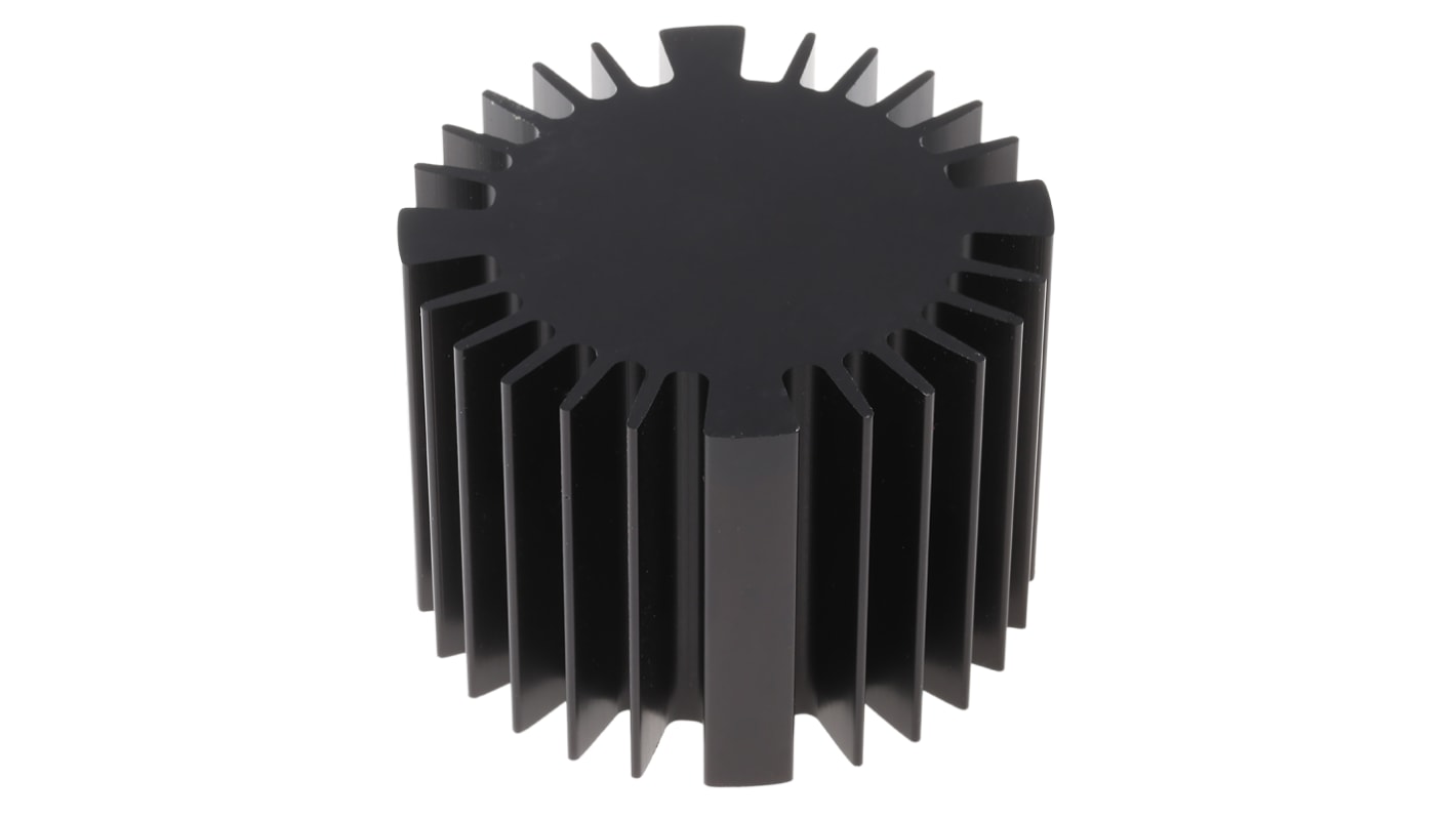 Fischer Elektronik Heatsink, Universal Round Alu, 1.3K/W, 70 (Dia.) x 50mm, Screw