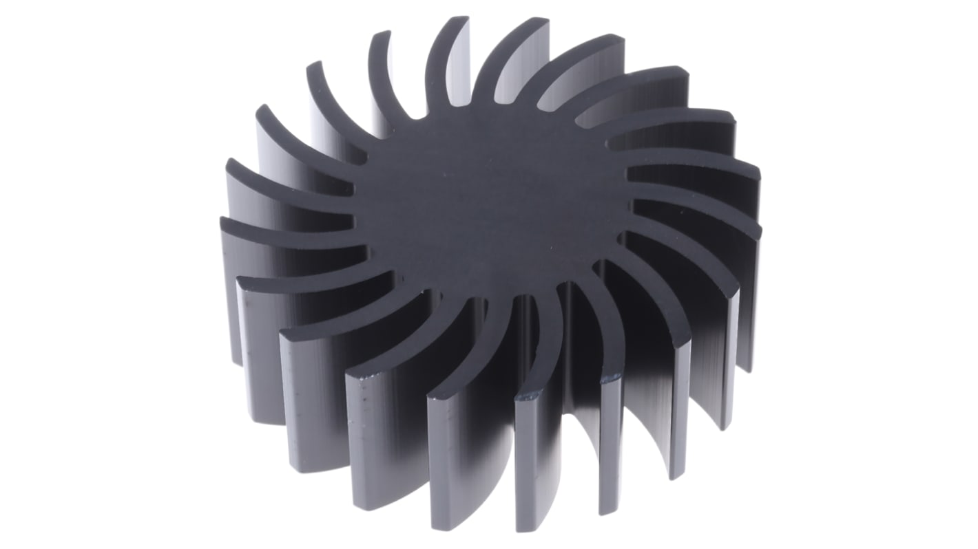 Fischer Elektronik Kühlkörper für Universelle runde Alu 2.6K/W, Ø 70mm x 25mm, Schraubmontage
