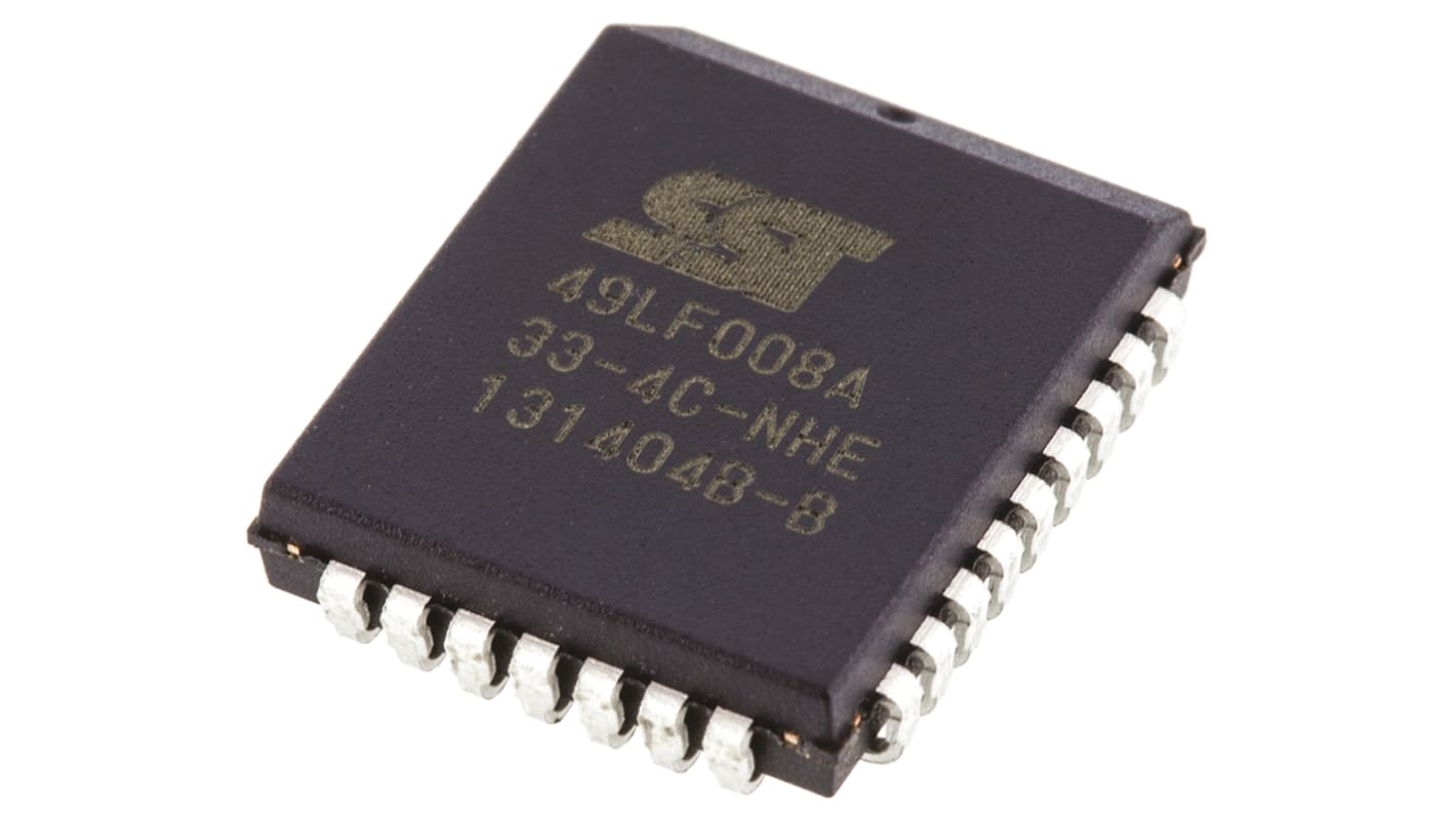 Microchip 8Mbit 分门闪存芯片, 并行接口, PLCC-32, 11.51 x 14.05 x 2.84mm
