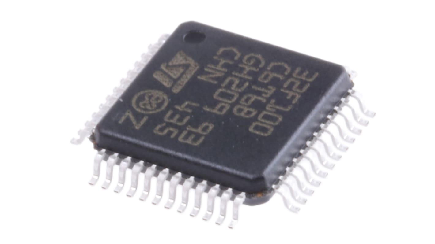 STMicroelectronics STM32F1单片机, ARM Cortex M3内核, 48针, LQFP, 最大24MHz, 32 kB 闪存, 4 kB RAM