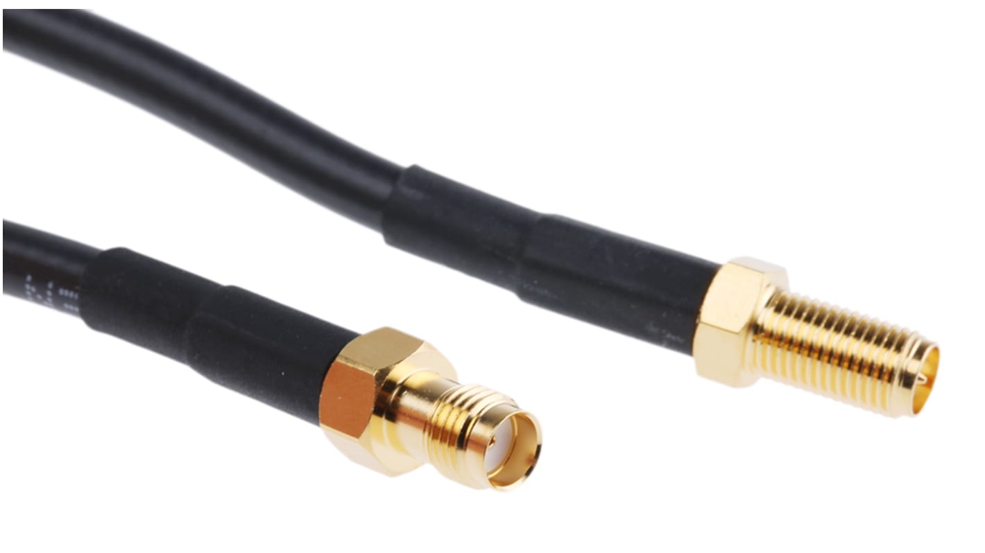 Mobilemark Female SMA to Female RP-SMA, RF195 Coaxial, Terminated
