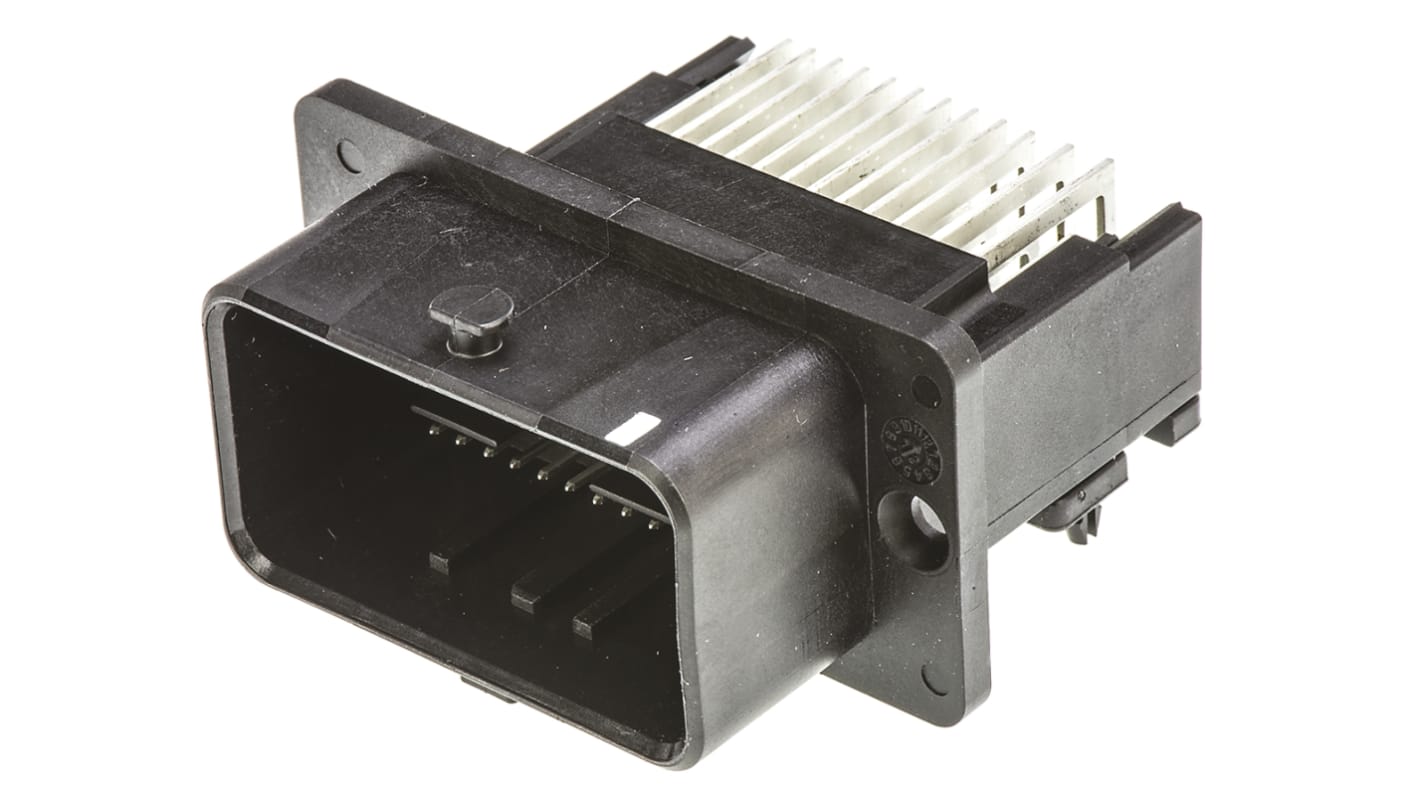 Connettore automotive Molex, Maschio, 6A, 48 vie, 4 file, Montaggio con foro passante