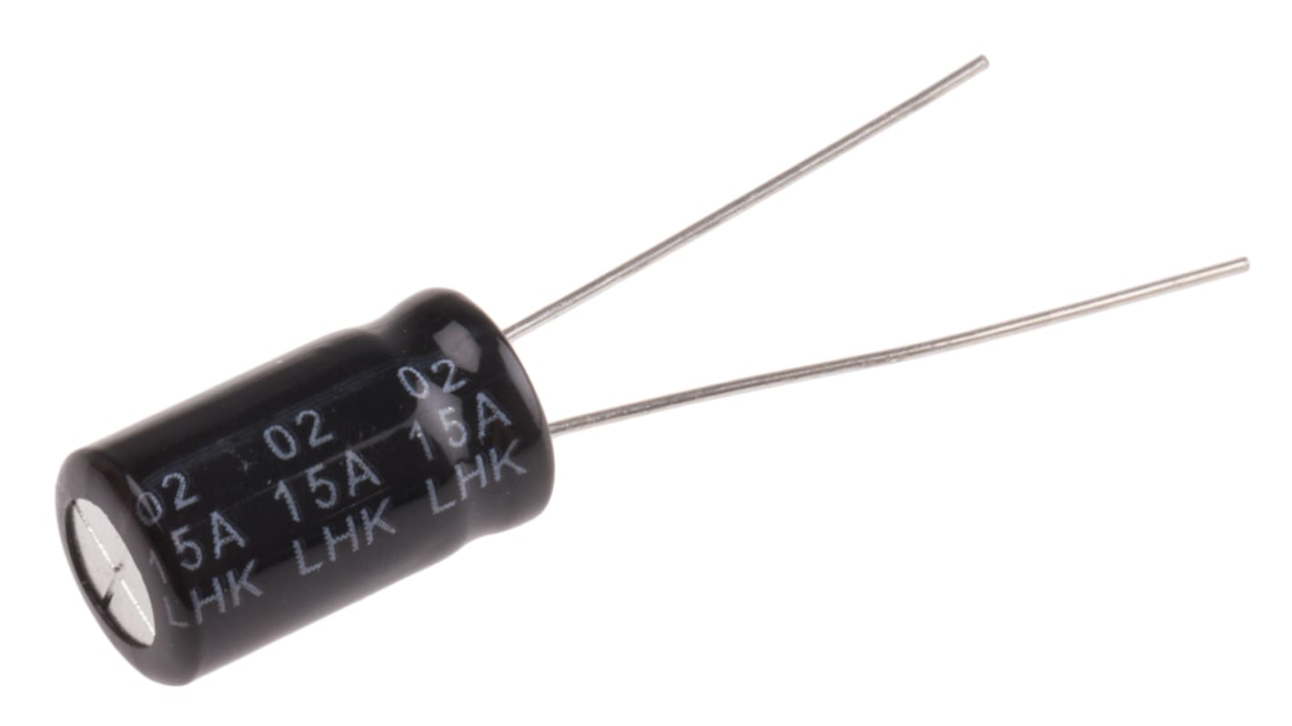 RS PRO 4.7μF Aluminium Electrolytic Capacitor 400V dc, Radial, Through Hole