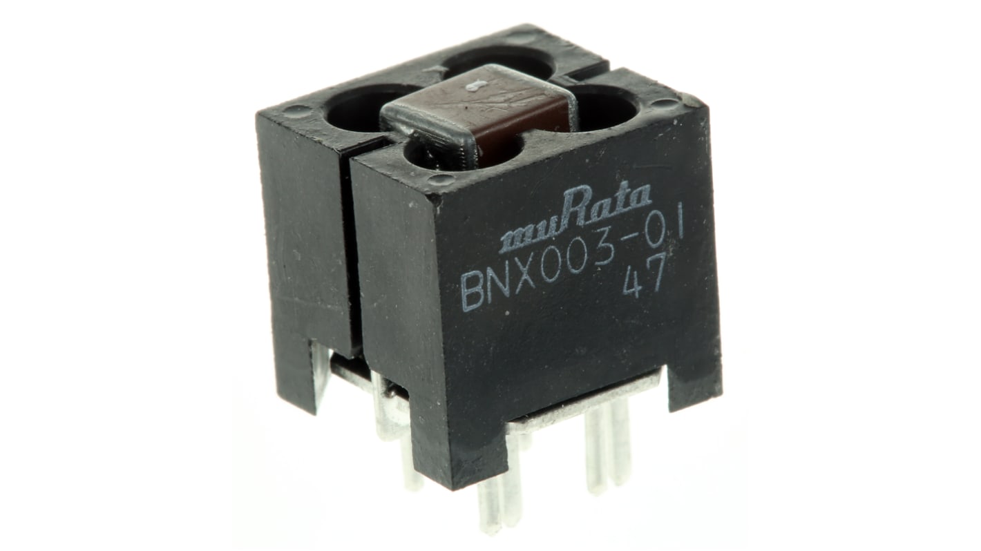 Murata RFI滤波器, 10A, 150 V 直流, 5 MHz → 1 GHz, 通孔安装, 引脚接端, BNX系列