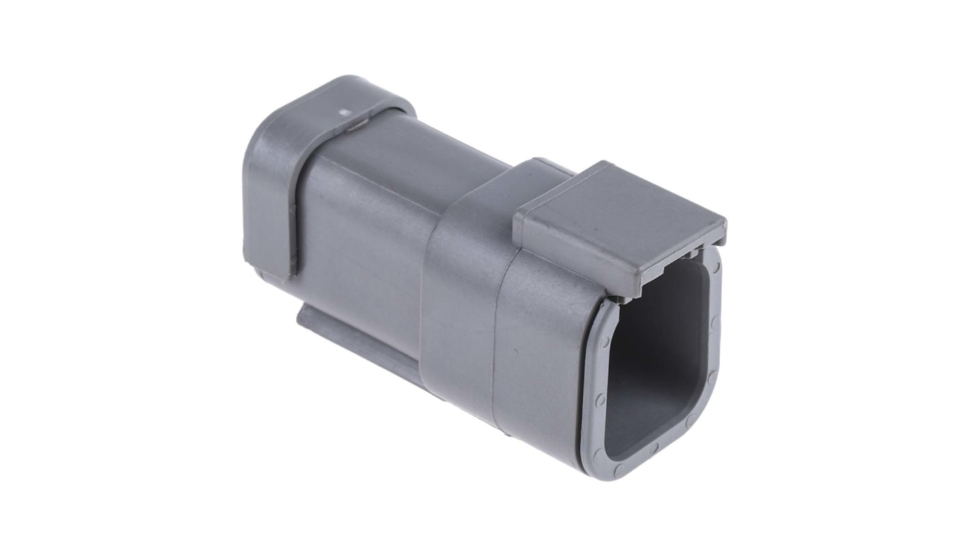 Deutsch, DTM Automotive Connector Socket Grey 6 Way, Crimp Termination DTM04-6P-E003
