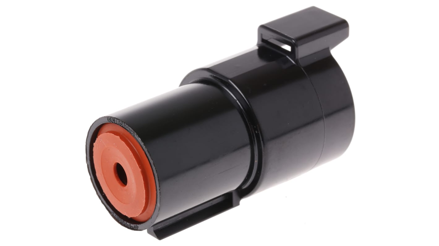 Deutsch, DTHD Automotive Connector Socket Black Through Hole 1 Way, Solder Termination DTHD04-1-4P