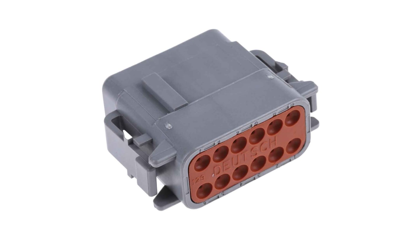 Connettore automotive Deutsch, Maschio, 7.5A, 12 vie, 2 file