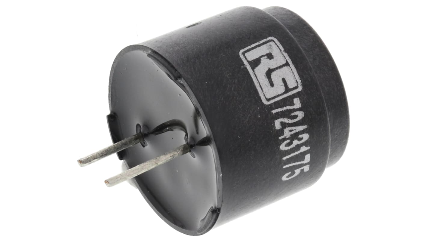 Componente cicalino magnetico RS PRO, 8V cc, Ø 16mm, 85dB, tono Continuo, SMD