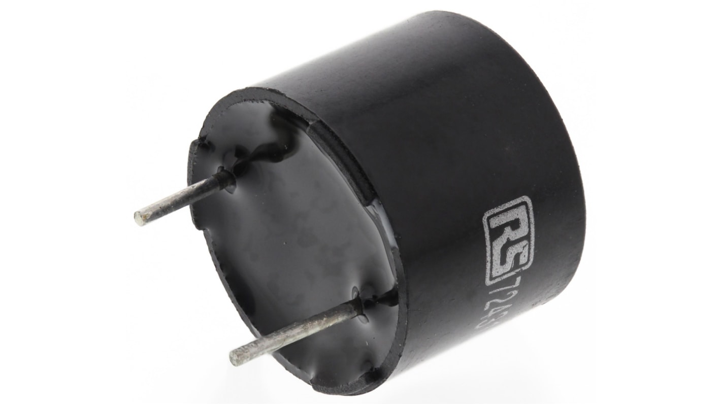 Componente de zumbador magnético RS PRO, 80dB, Montaje en PCB, Continua, Interno