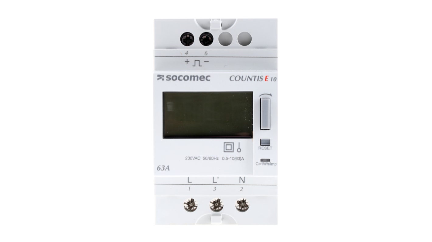 Socomec 1 Phase LCD Energy Meter