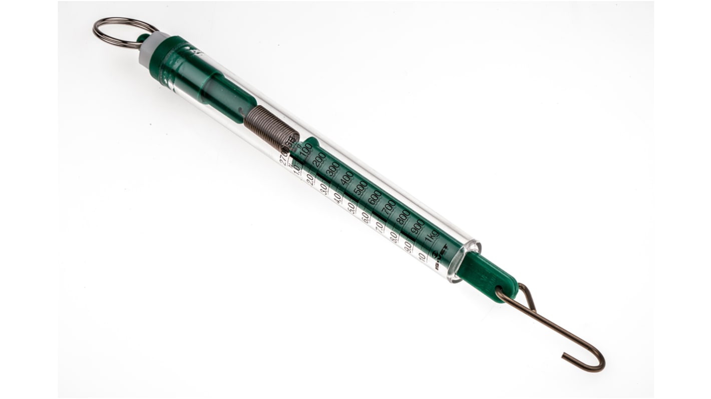 RS PRO Spring Balance, 50 g Resolution , Metric Scale, 1 kg, 10 N Weight Capacity