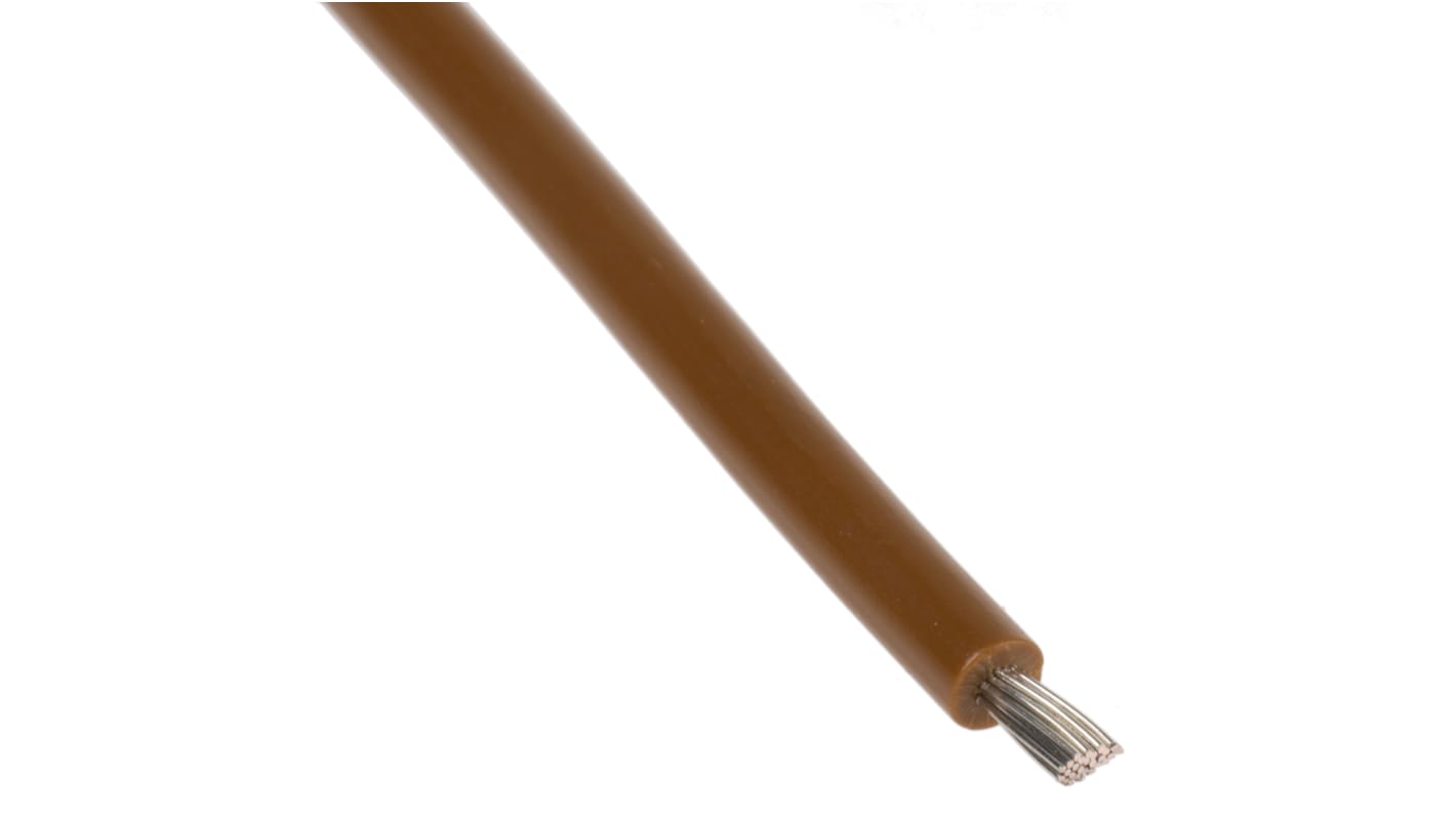 Lapp Brown 1.5 mm² Hook Up Wire, 15 AWG, 100m, PVC Insulation, 4160403