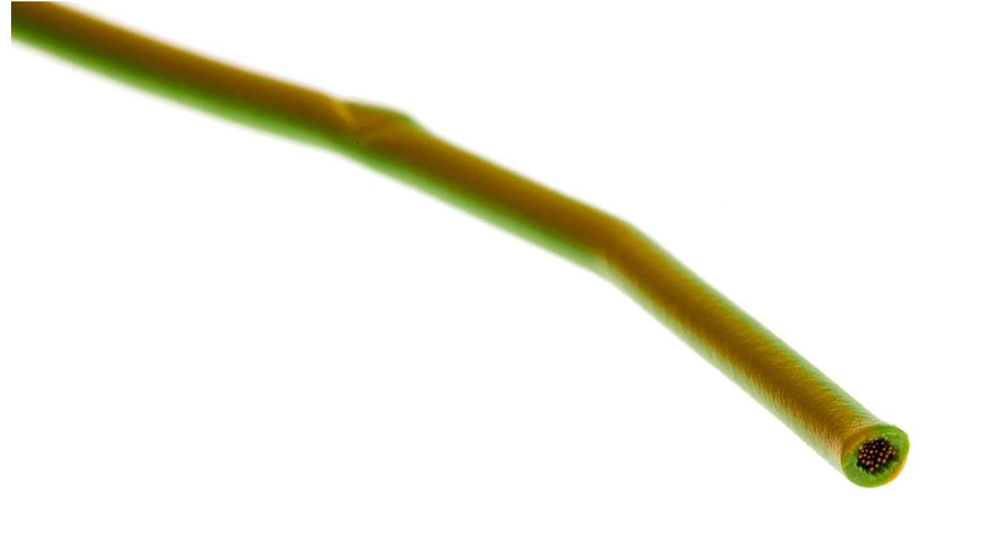 Lapp 绿色/黄色电线, 0.75 mm², 100m长, 18 AWG, 500 V, 最高+70°C, PVC绝缘