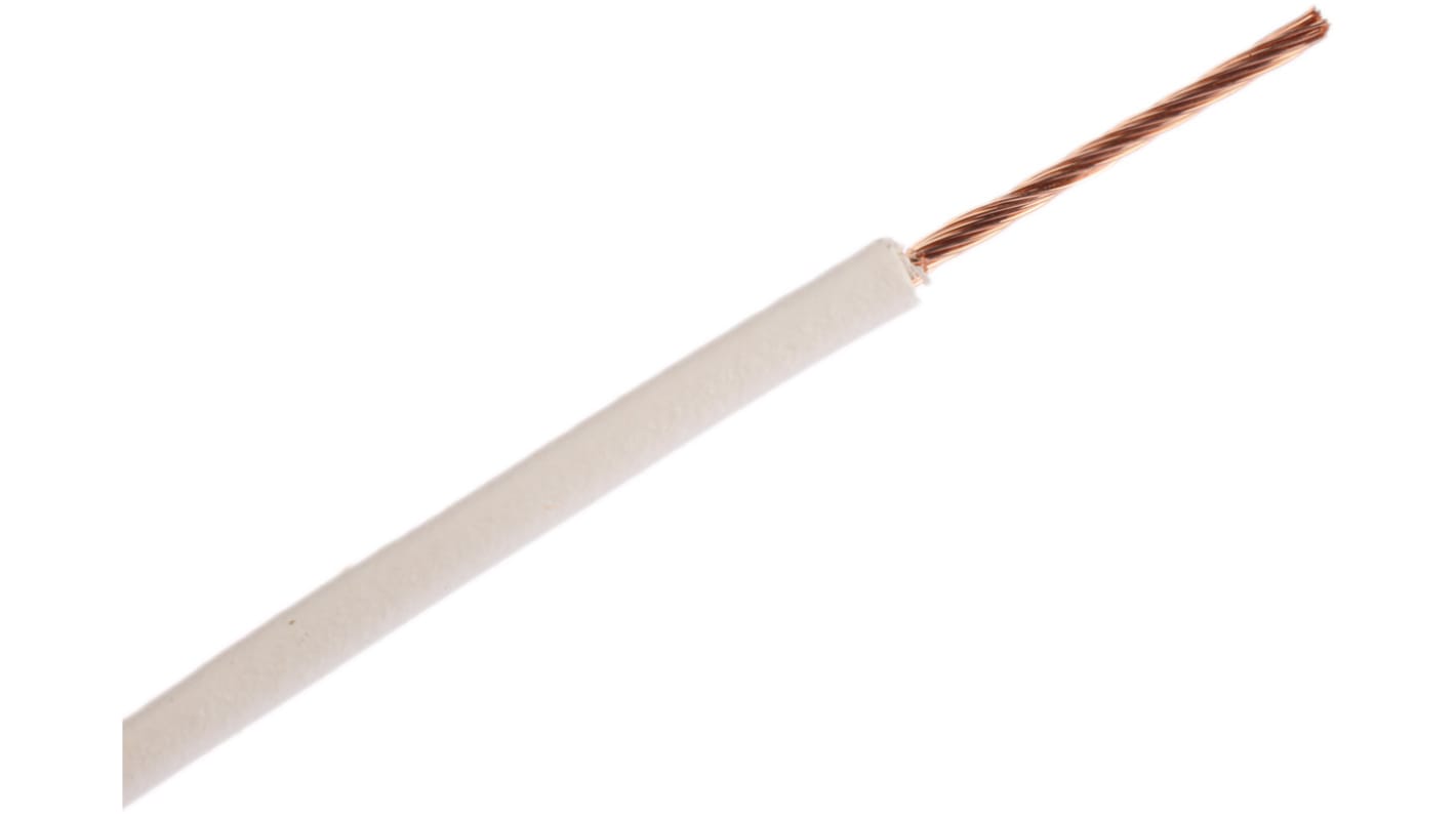 Lapp ÖLFLEX® H05V-K Series White 0.75 mm² Hook Up Wire, 24/32, 100m, PVC Insulation, 4510052