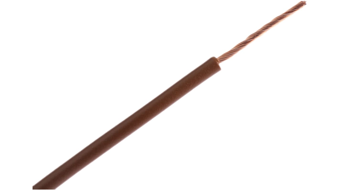 Lapp ÖLFLEX® H05V-K Series Brown 1 mm² Hook Up Wire, 32/32, 100m, PVC Insulation, 4510033