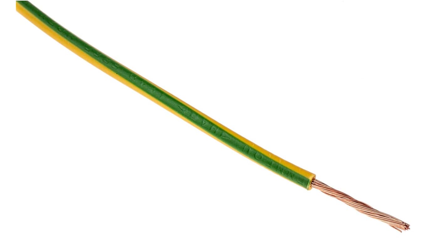 Lapp ÖLFLEX® Series Green/Yellow 1.5 mm² Hook Up Wire, 30/30, 100m, PVC Insulation, 4520001