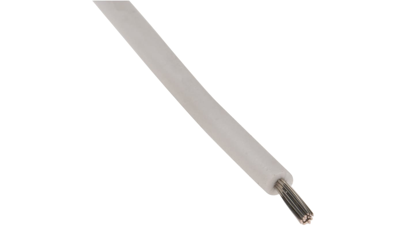 Lapp Einzeladerleitung 0,5 mm², 20 AWG 100m Weiß Silikon isoliert Ø 2.1mm 19/0,25 mm Litzen