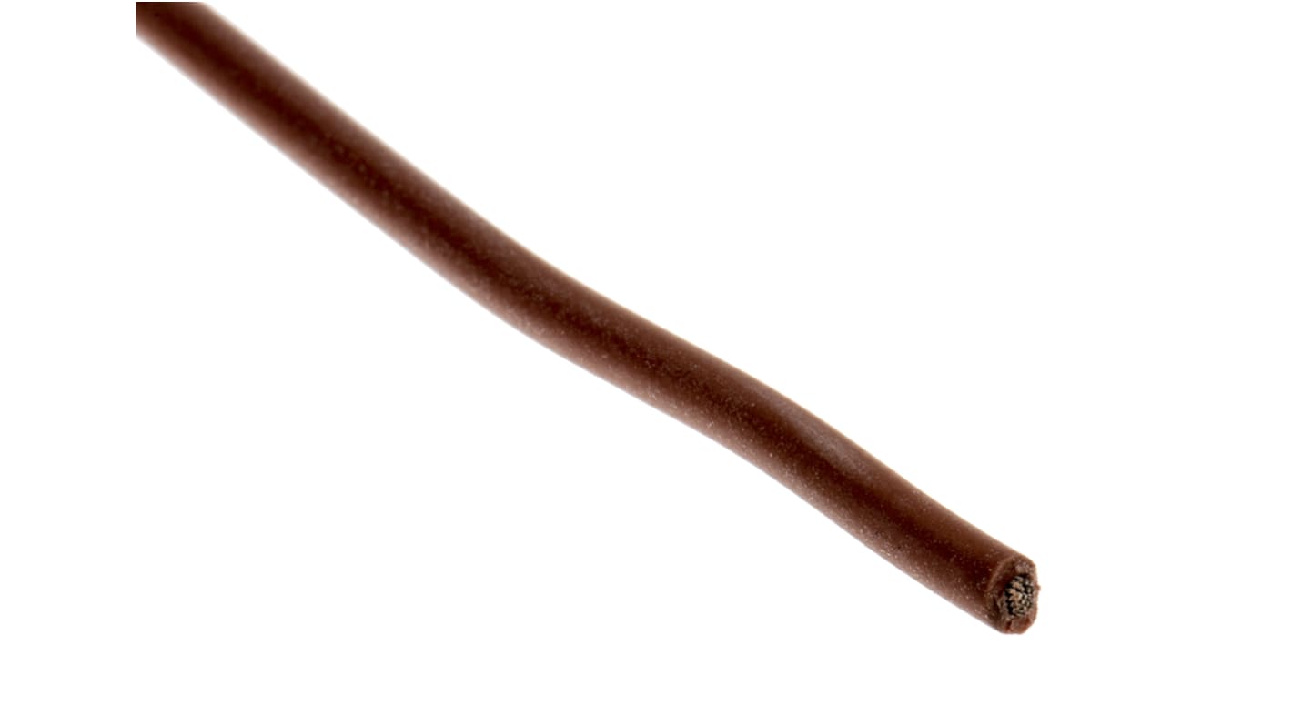 Lapp ÖLFLEX HEAT Series Brown 0.75 mm² Hook Up Wire, 18 AWG, 19/0.25 mm, 100m, Silicone Insulation, 49003