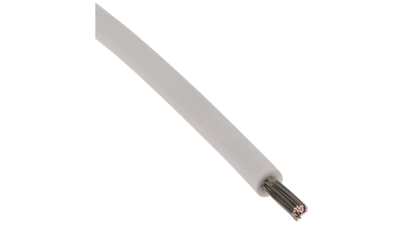 Lapp ÖLFLEX HEAT Series White 1 mm² Hook Up Wire, 17 AWG, 19/0.25 mm, 100m, Silicone Insulation, 50105